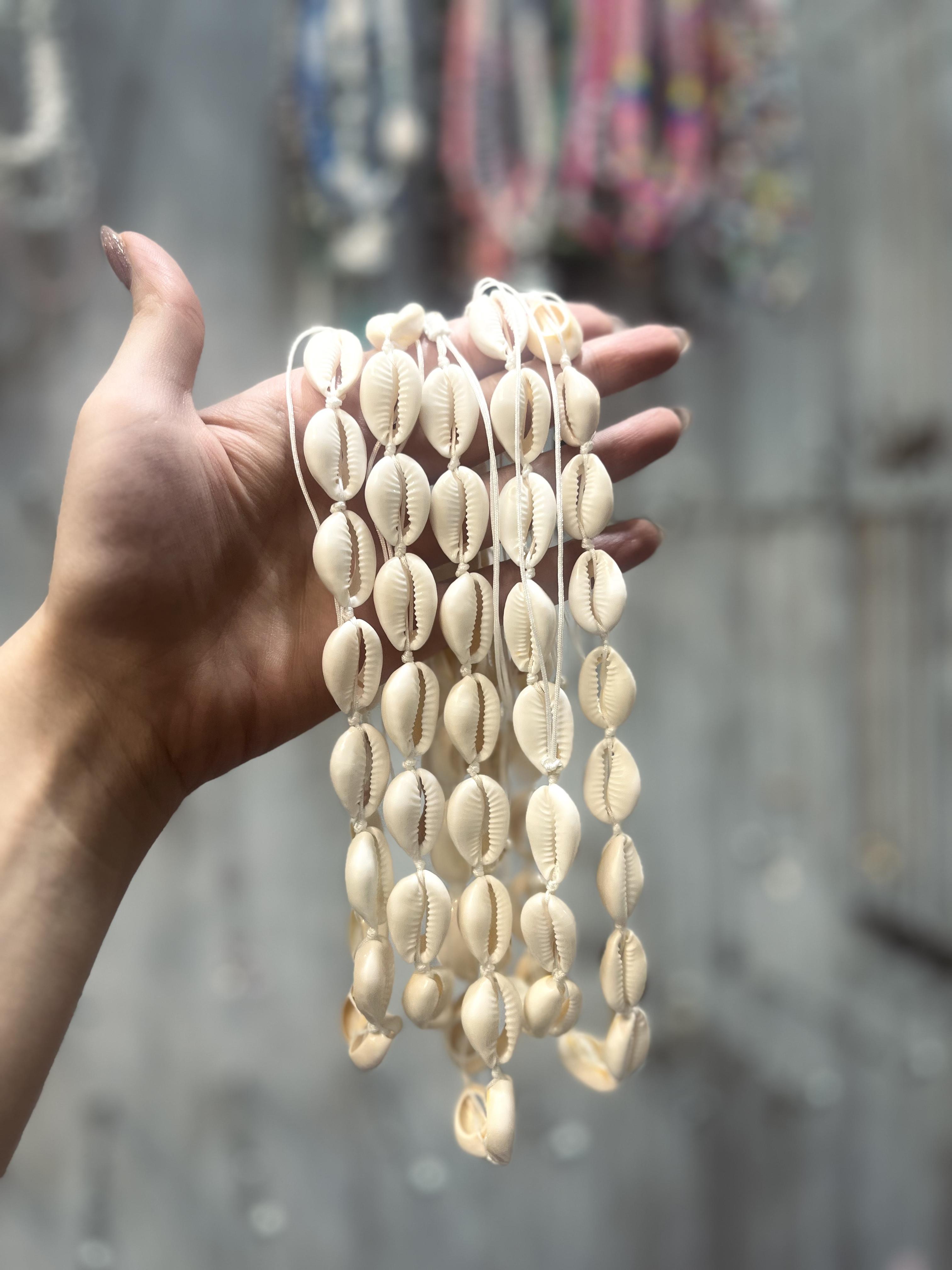 گردنبند و دستبند صدف گوش ماهی
