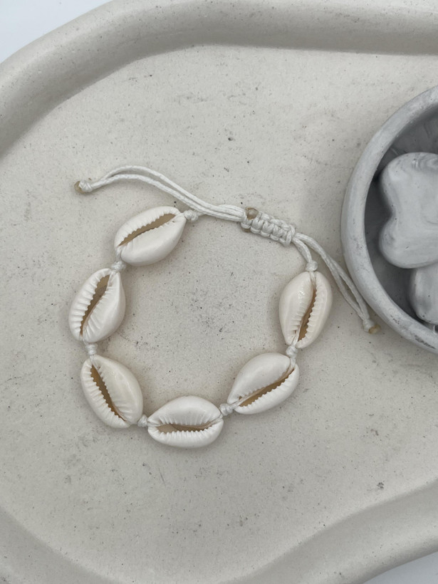 گردنبند و دستبند صدف گوش ماهی